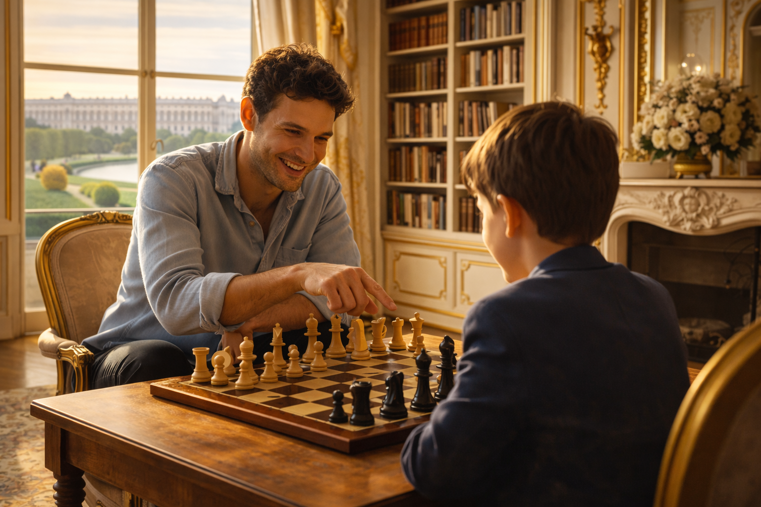 Échiquier pour cours d'échecs à Versailles - professeur particulier à domicile dans les Yvelines 78
