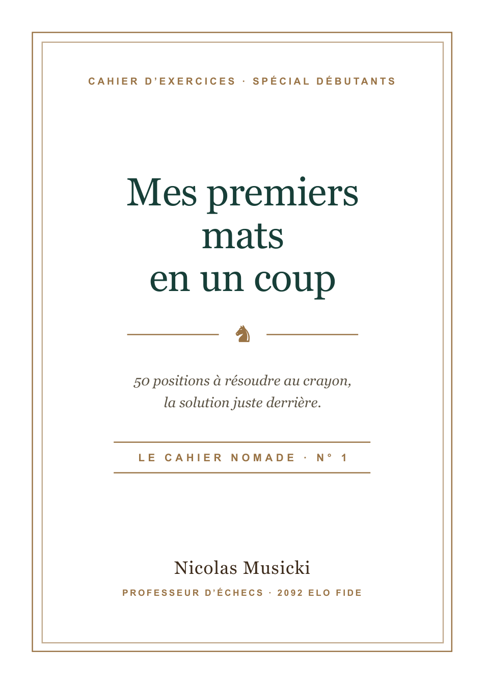 Couverture du cahier « Mes premiers mats en un coup »